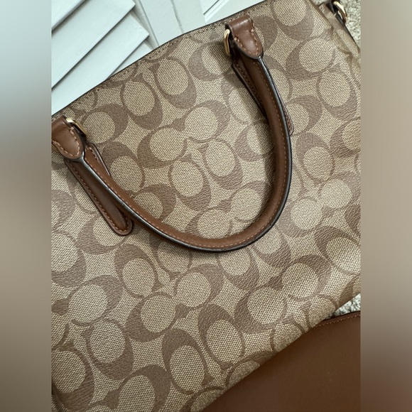 💕Beautiful💕 COACH Sage Series Crossbody monogram signature handbag purse - Picture 15 of 16